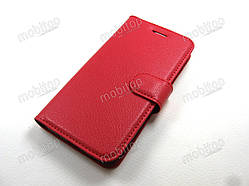 Шкіряний чохол книжка ASUS ZenFone Go ZB452KG (червоний)