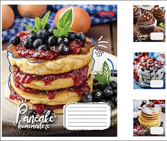 Зошит шкільний 24 аркуші лінія 1 Вересня Homemade cake Зошити кольорові учнівські шкільні на 24 аркуші в лінію