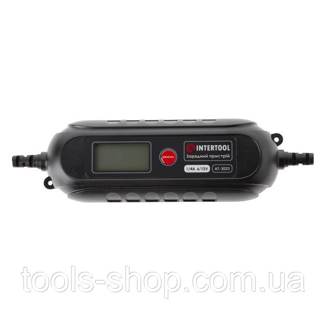 Автомобільний зарядний пристрій для акумулятора INTERTOOL AT-3023 6/12 V 0.8 — 3.8 А 120 А·год