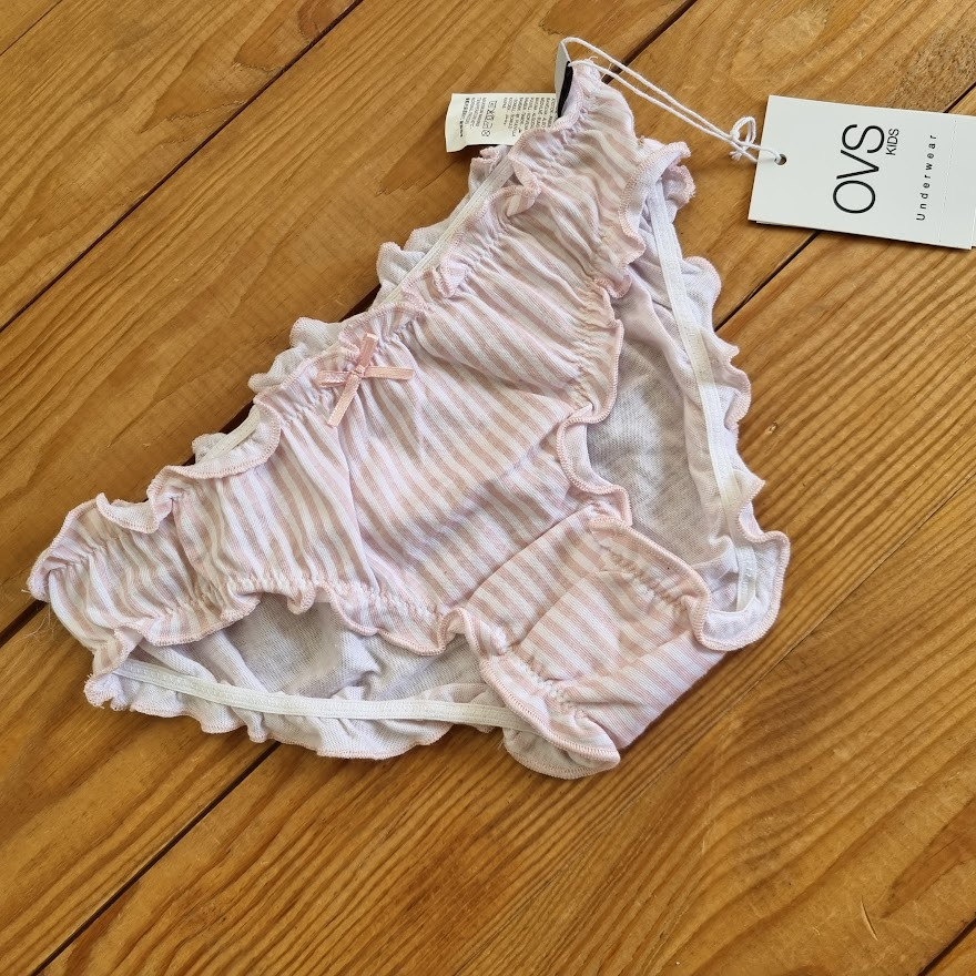 Трусики для дівчинки, зріст 122-128 (7-8 років), колір білий/рожевий