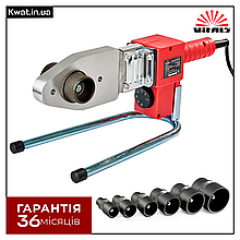 Паяльник для пластикових труб 1000 Вт Vitals LP 680CC Набір насадок 6 шт