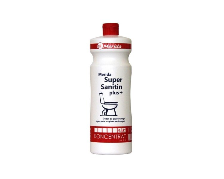 MERIDA SUPER SANITIN PLUS засіб для ретельної очистки сантехніки 1л