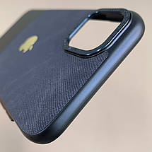 Чохол для Apple iPhone 11 джинсовий чохол з металевою рамкою на телефон айфон 11 темно-синій o6u, фото 5
