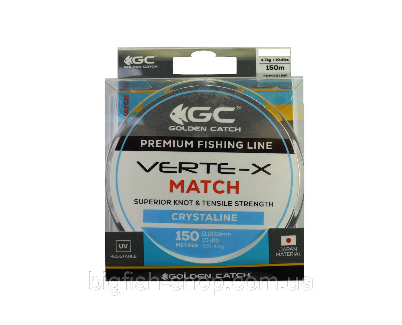Ліска Golden Catch Verte-X Match Crystaline 0.234 мм. (150 м.)