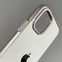 Чохол для Apple iPhone 11 джинсовий чохол з металевою рамкою на телефон айфон 11 рожевий o6u, фото 3