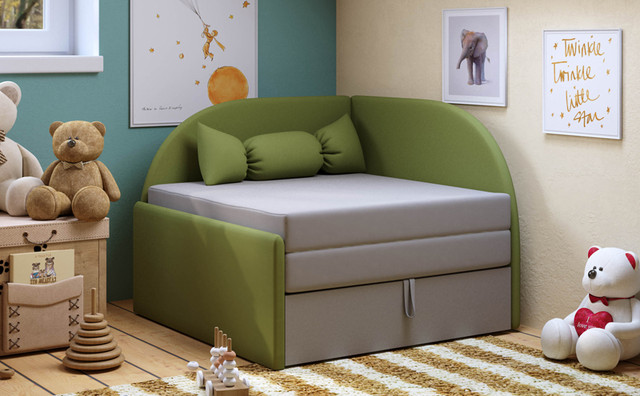 Диван Малютка, крісло ліжко Малютка, кутовий розкладний диван Малютка, міні диванчик Малятко