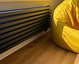 Радіатор трубчастий Quantum 2 H-405 мм, L-1300 мм Betatherm, бокове підключення, фото 4