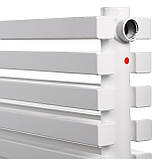 Радіатор трубчастий Quantum H-405 мм, L-1300 мм Betatherm, бокове підключення, фото 3