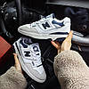 Чоловічі кросівки New Balance 550 White  Blue взуття Нью Беланс білі з синім шкіряні спортивні весна осінь, фото 7