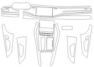 Комплект викрійок для салону AUDI Q7 2023