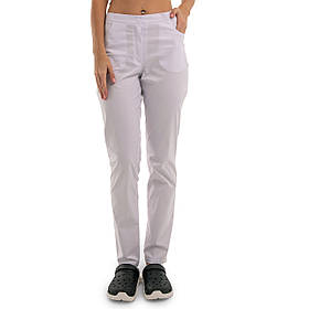 Медичні стрейчеві-штани жіночі Даллас Білі