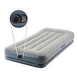 Надувний матрац одномісний велюр (99х191х30 см) Intex 64116, фото 5