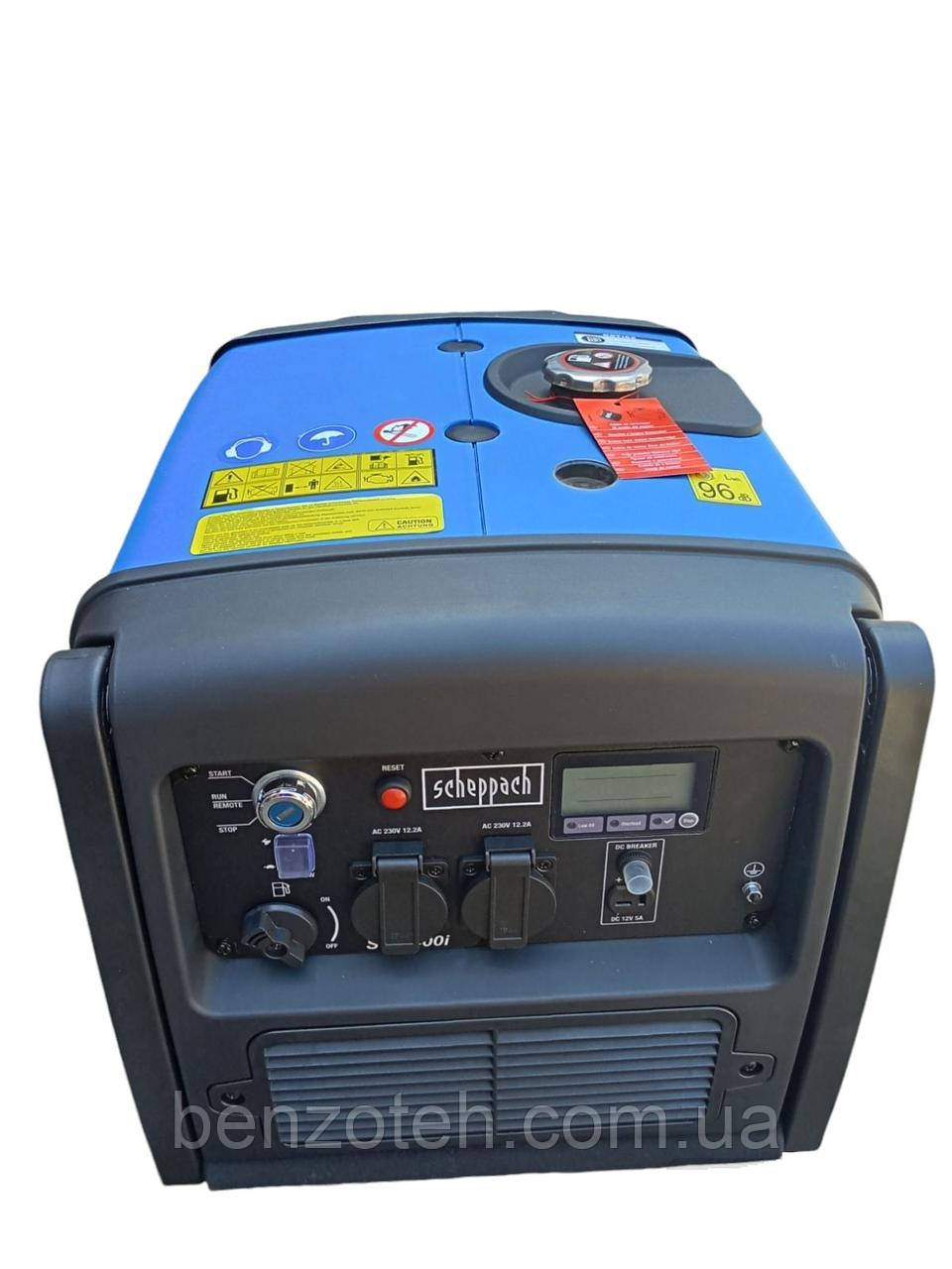 Генератор інверторний Scheppach SG3400i з дистанційним пультом керування, фото 1