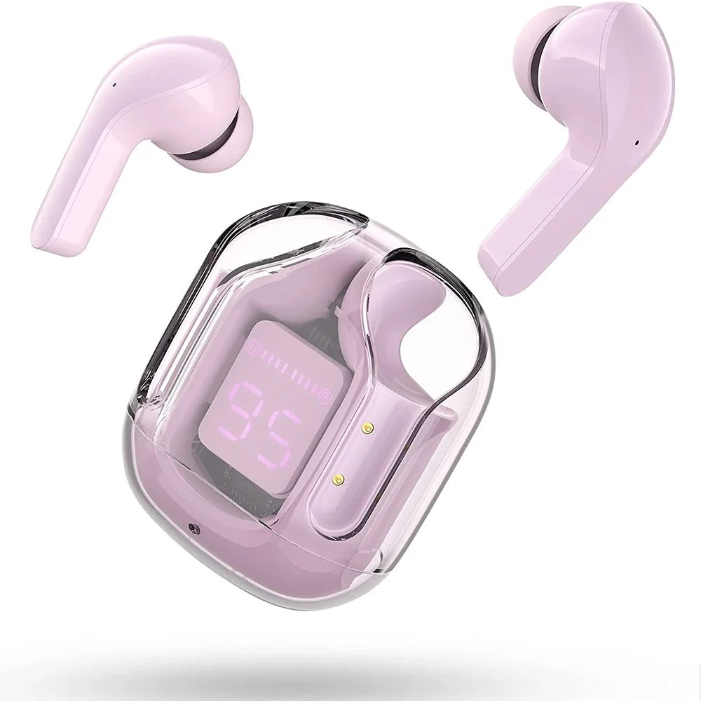 Навушники бездротові Bluetооth TWS Air 31 з боксом для заряджання (Pink)-LВR