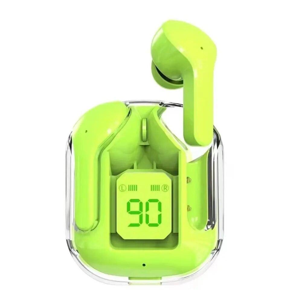 Навушники бездротові Bluetооth TWS Air 31 з боксом для заряджання (Green)-LВR