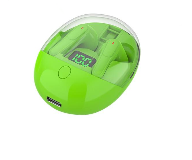 Навушники бездротові TWS Pro One з боксом для заряджання (Green)-LВR