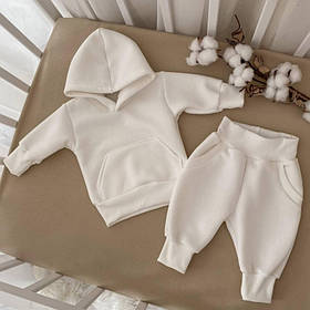 Утеплений дитячий костюм для малюків Сіті Кідс зріст 74 см (6 - 9 місяців) Betis Молочний