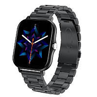 Смарт-часы Lige Y13 BW0242 Original с железным ремешком (Black)-LVR