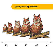 Пазл дерев'яний Наглядач Лісу, А5, Картонна коробка, фото 3