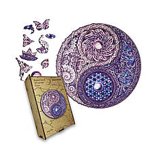 Пазл дерев'яний Інь-Ян Мандала, А5, Картонна коробка