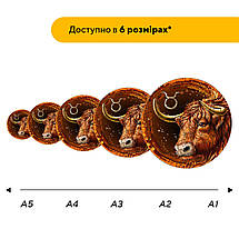 Пазл дерев'яний Знак Зодіаку Телець, А5, Картонна коробка, фото 2
