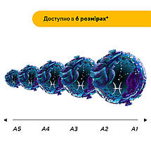 Пазл дерев'яний Знак Зодіаку Риби, А5, Картонна коробка, фото 3