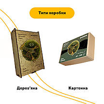 Пазл дерев'яний Знак Зодіаку Рак, А5, Картонна коробка, фото 5