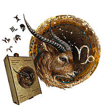 Пазл дерев'яний Знак Зодіаку Козеріг, А5, Картонна коробка