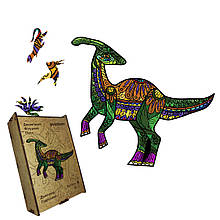Пазл дерев'яний Динозавр Гадрозавр, А5, Картонна коробка