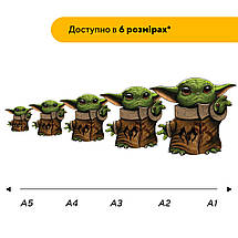 Пазл дерев'яний Малюк Грогу, А5, Картонна коробка, фото 2