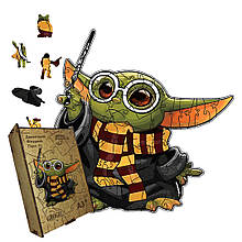 Пазл дерев'яний Чарівник Грогу, А5, Картонна коробка