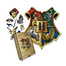 Пазл дерев'яний Хогвартс, А5, Картонна коробка