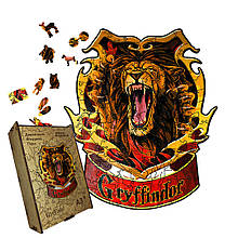 Пазл дерев'яний Ґрифіндор, А5, Картонна коробка