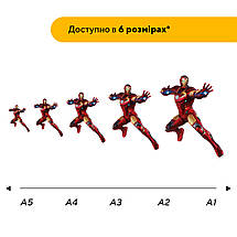 Пазл дерев'яний Залізна Людина, А5, Картонна коробка, фото 3