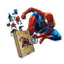 Пазл дерев'яний Спайді, А5, Картонна коробка
