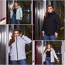 Жіноча коротка тонка куртка (вітровка)