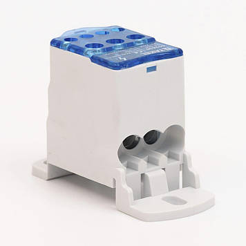 Блок розподільчий 80A на DIN-рейку (однофазний)