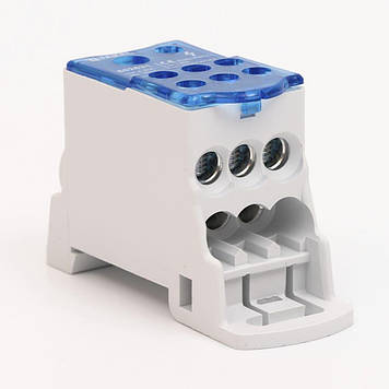 Блок розподільчий 125A на DIN-рейку (однофазний)