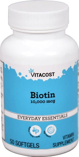 Vitacost Biotin Біотин, 10000 mcg, 50 капсул. До 12/2025, фото 1
