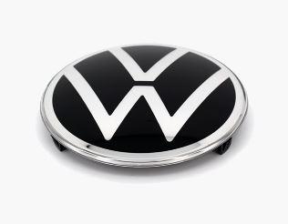 Эмблема передняя VW (Фольцваген) 150мм Tiguan 2021 - 2024  під дистронік (під радар)  3G0853601А