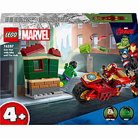 LEGO Marvel Super Heroes Залізна Людина на мотоциклі й Галк 76287