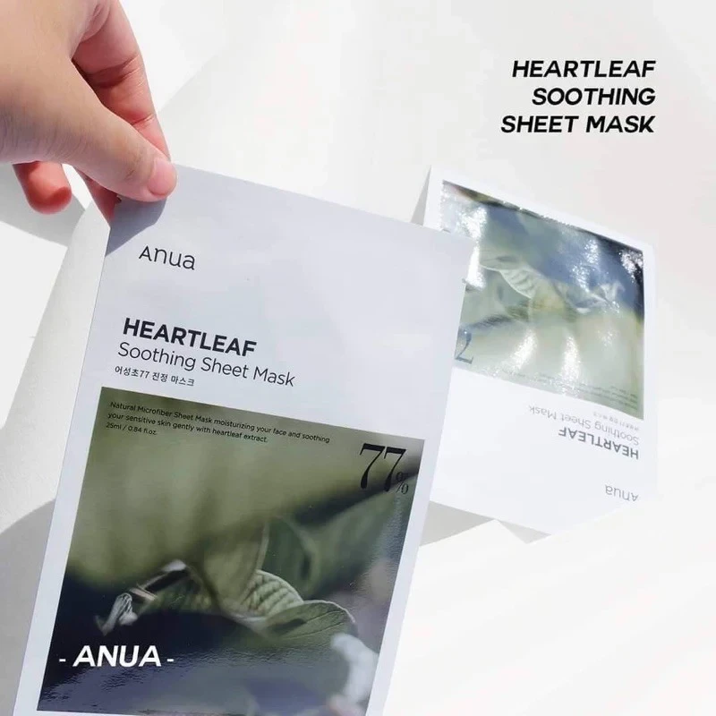Заспокійлива тканинна маска Anua Heartleaf 77% Soothing Sheet Mask,25 мл