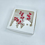 Коробка для пряника, 200*200*30 мм, з вікном "Будиночок", біла, фото 3