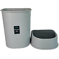 Контейнер для сміття пластик 22л з поворотною кришкою, відро для сміття на 22л пластикове, фото 4