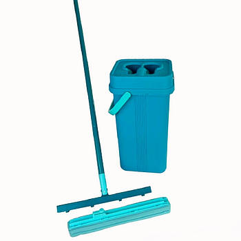 Набір для прибирання: відро на два відділи по 7л, швабра та моп
