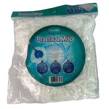 Насадка мотузкова до швабри, моп з мікрофібри змінний для швабри