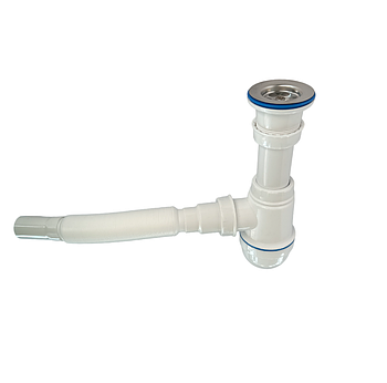 Сифон для умивальника 65мм діаметром з гнучкою трубою 32мм труба TPTS-1110