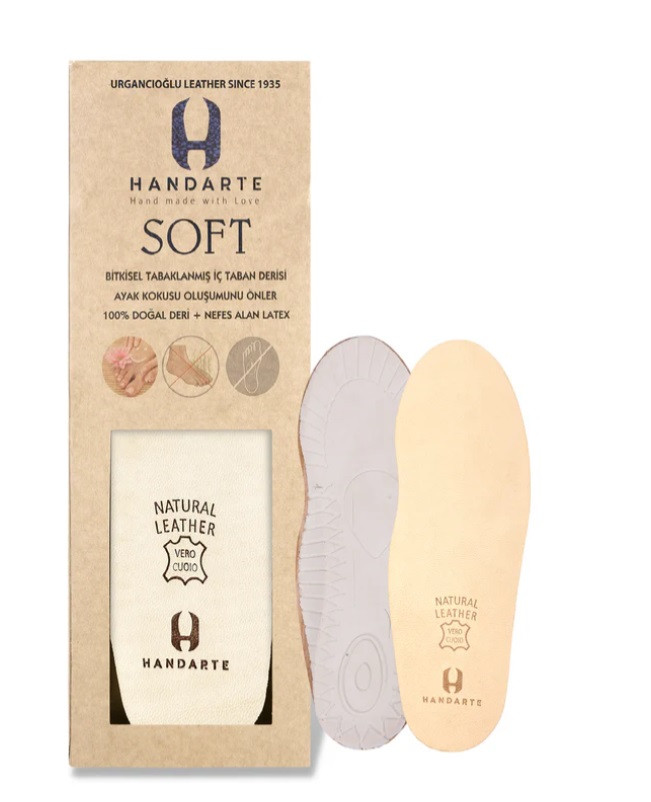 Устілки шкіряні латексні антибактеріальні Soft розмір 47-48, фото 1