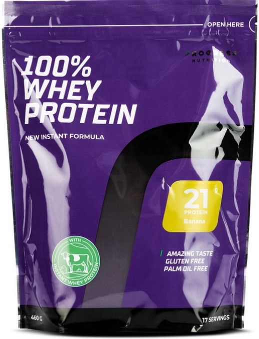 Сивоторочний Протеїн (ізолят) Progress Nutrition 100% Whey Protein 460 g, фото 1