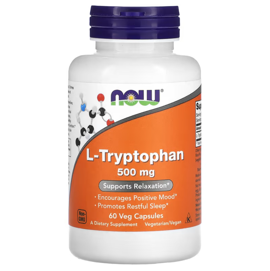 L-Tryptophan 500 мг Now Foods 60 капсул, фото 1